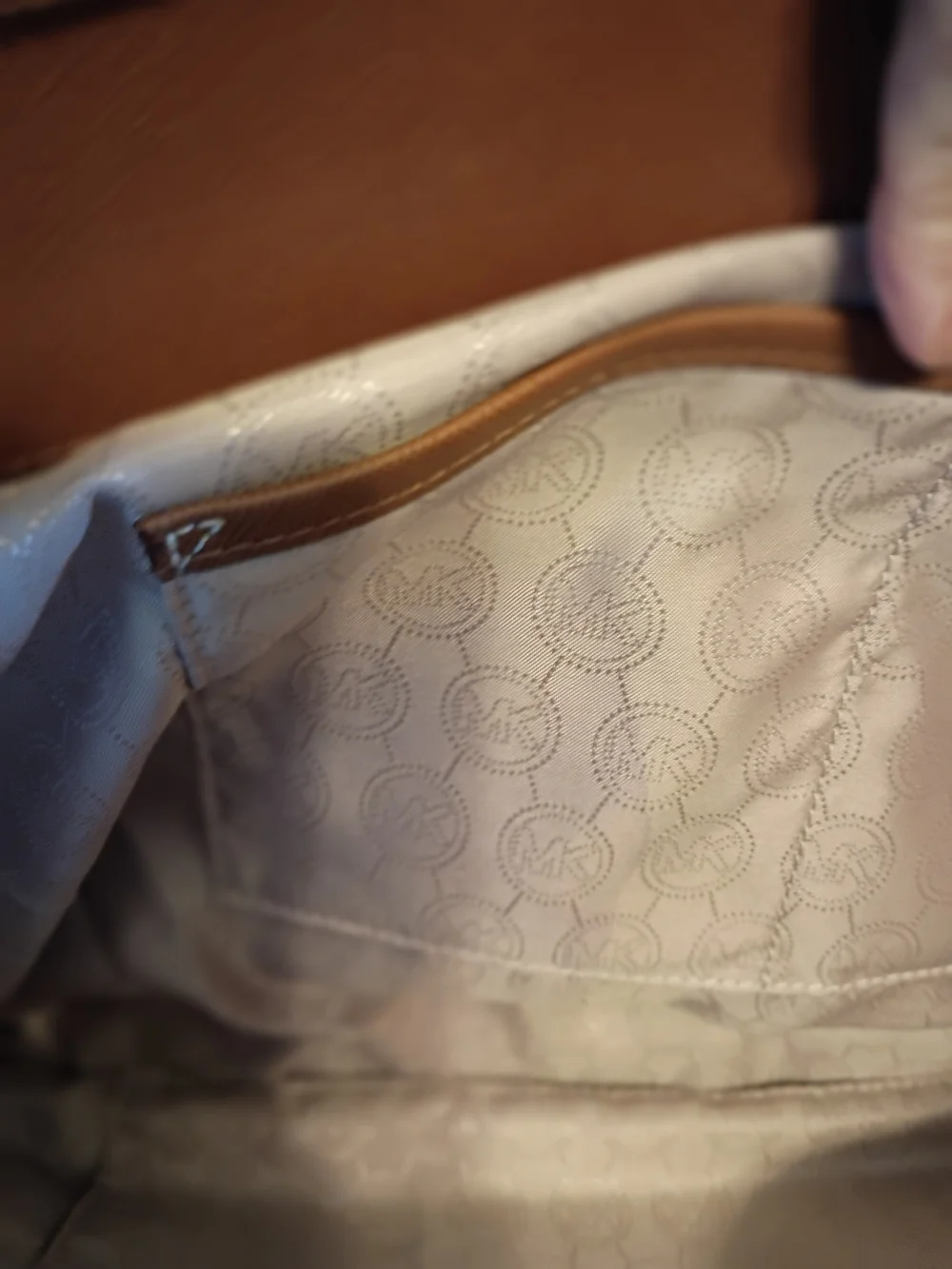 Michael Kors Brown Saffino Leather Laptop Tote ******
